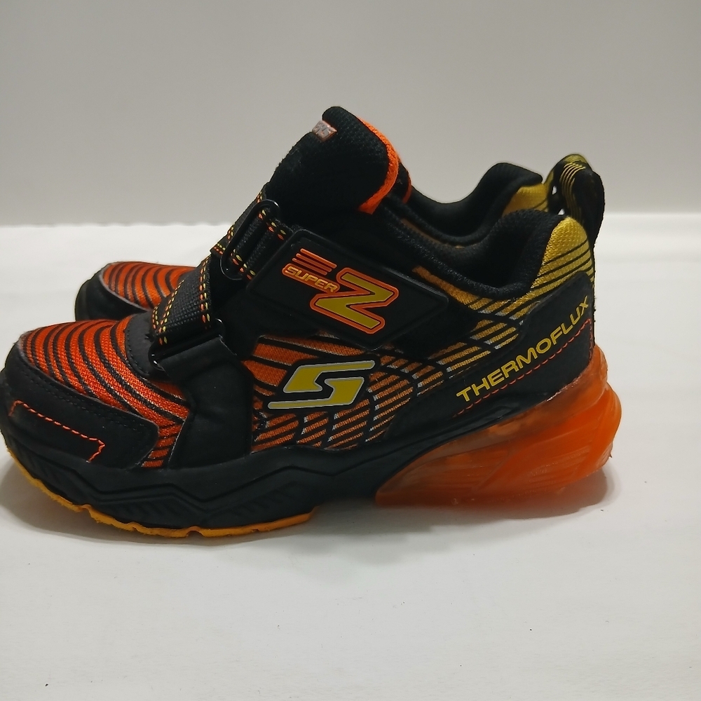 Skechers Kids' Thermoflux Orange‎ and Black Shoes